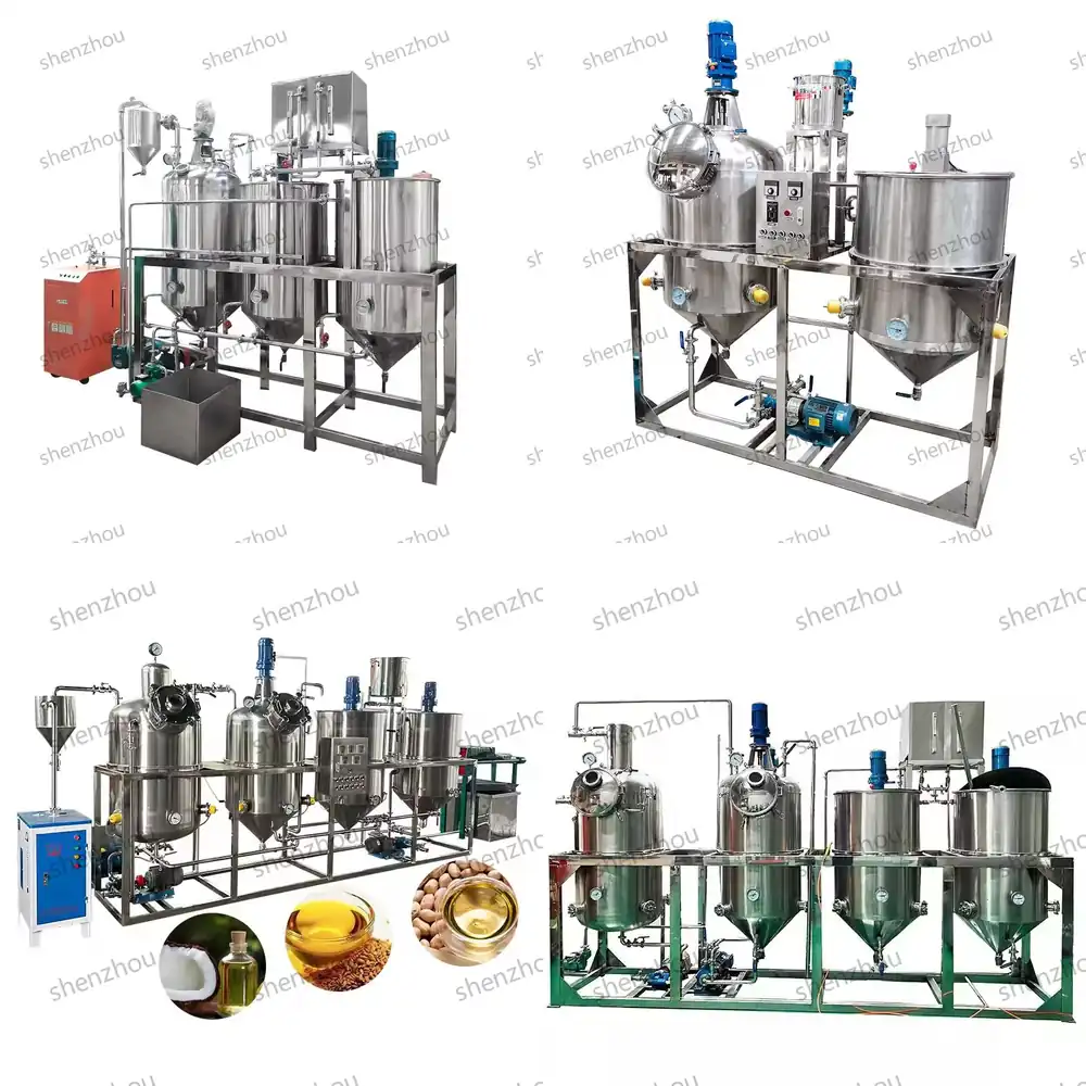 Coconut Oil Refined - Maßgefertigte 1-Jahres-Shenzhou-Holzkisten-Container-Raffinerieausrüstung Kokosnussöl-Raffiniermaschine