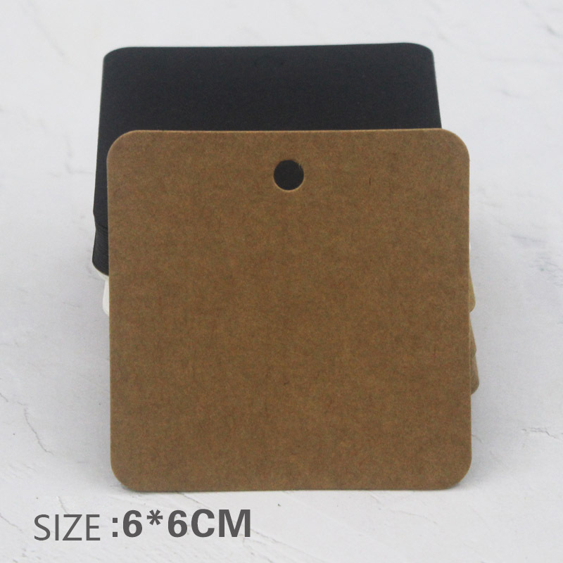 Kraft Soap Label - 6 x 6 cm quadratische Kraftpapier-Tags