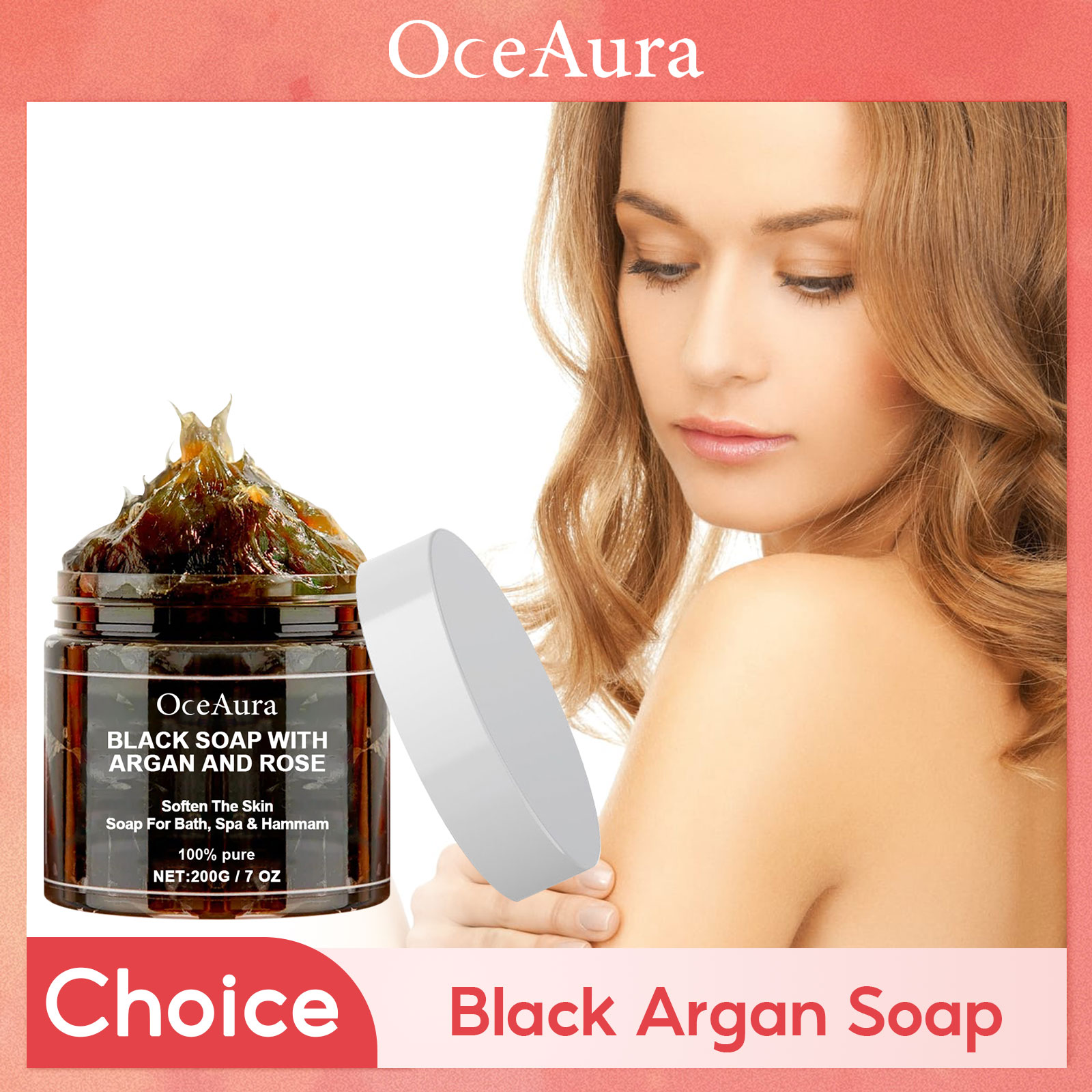 Soap Making Essential Oils - Schwarze Reinigungsseife, tiefes Peeling, feuchtigkeitsspendend, sanfte