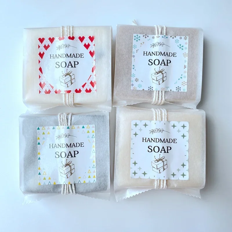 Kraft Soap Label - Handgemachte Seifenverpackungsbeutel mit Aufklebern, individuelles Logo-Etikett,