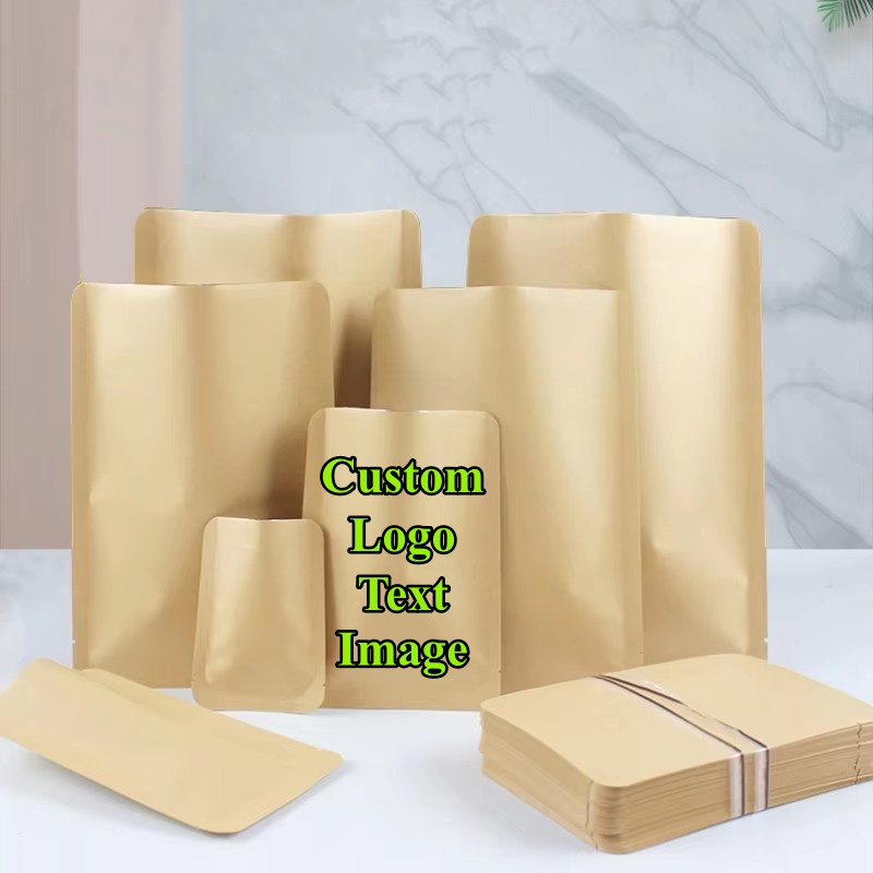 Kraft Soap Label - 200 Stück Flache Kraftpapier-Verpackungsbeutel mit Offener