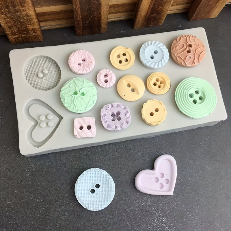 Soap Making Name - Knopfförmige Silikonform für Seifen- und Kerzendekoration