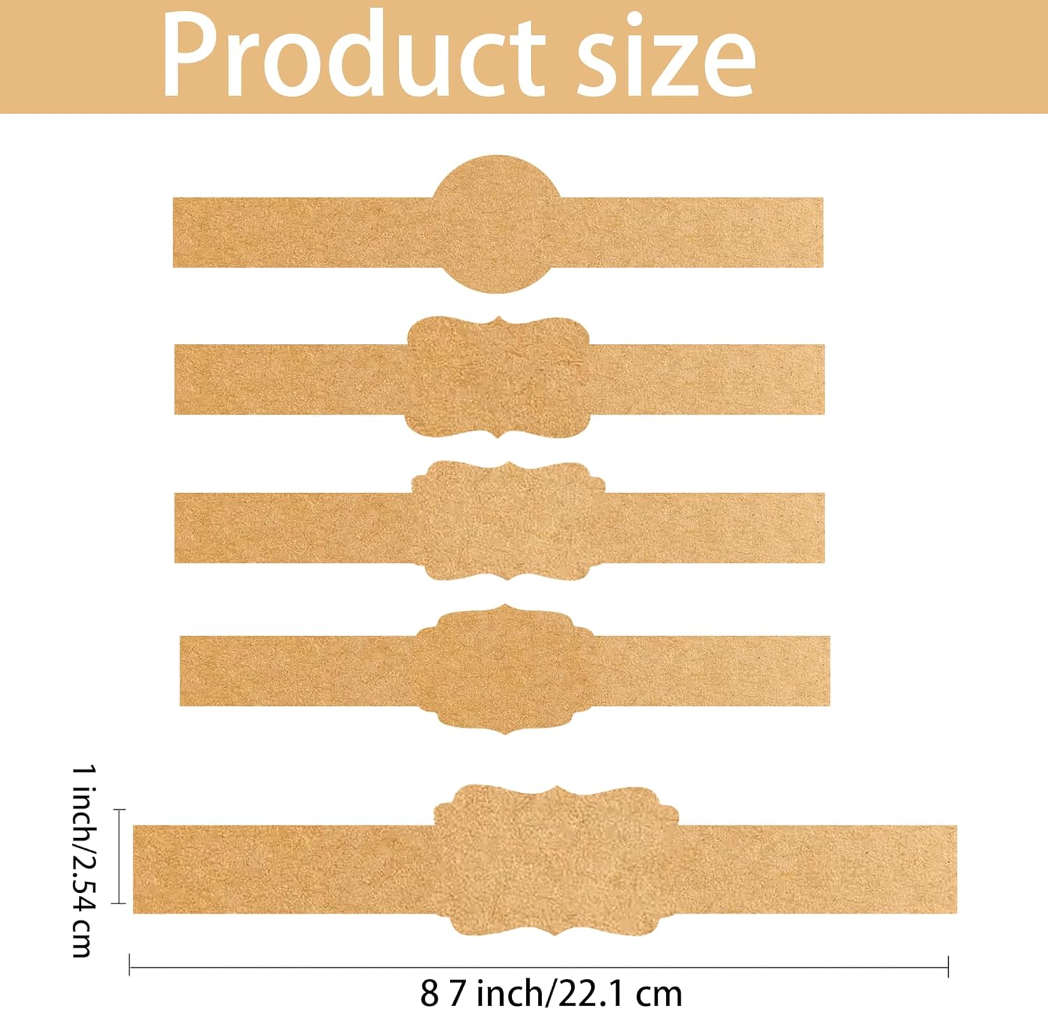 Kraft Soap Label - Braune Kraft-Seifenetiketten, Aufkleber, 120 Stück, Seifenetiketten,