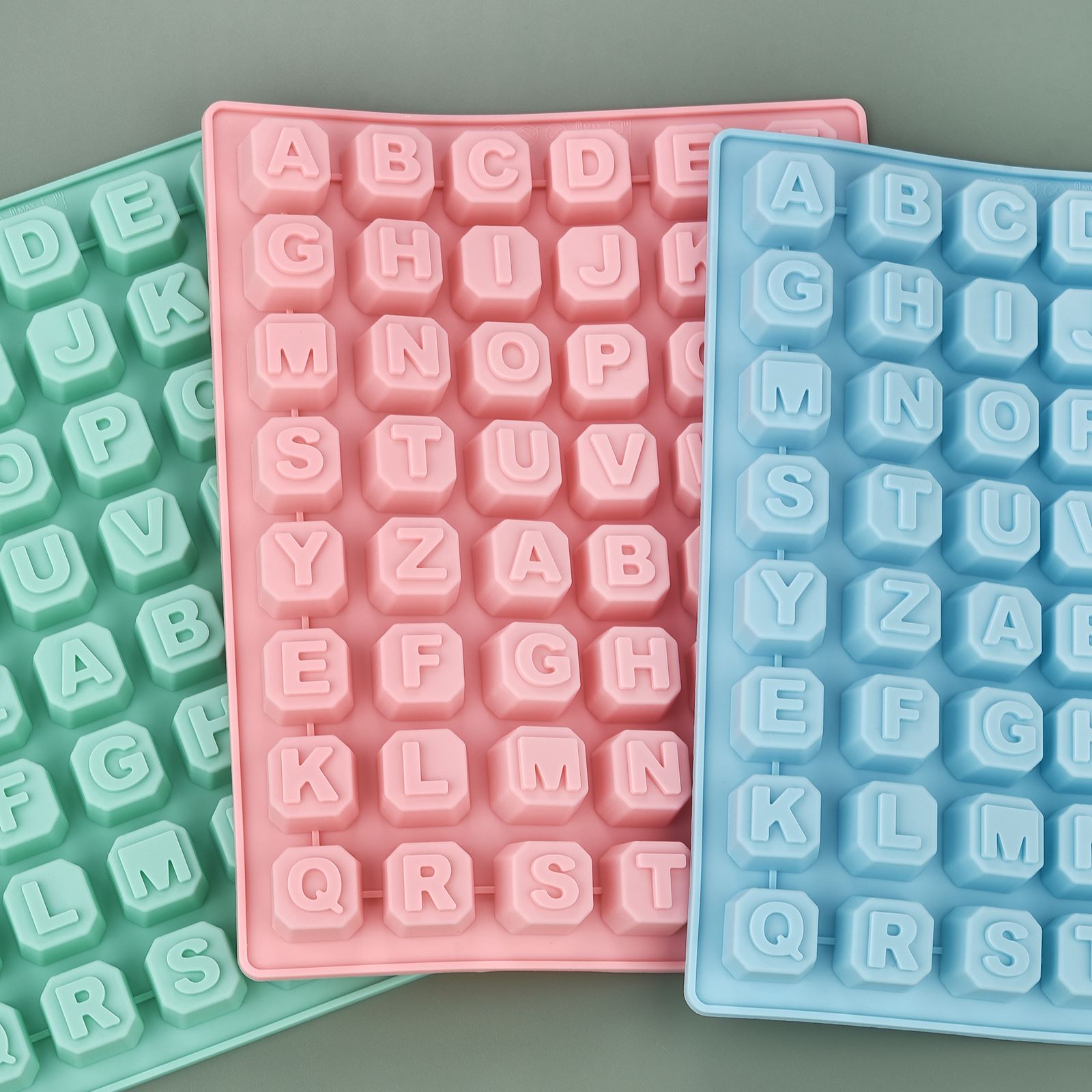 Soap Making Name - 48-Buchstaben Enghish Alphabet Buchstaben Silikonform Seifenform