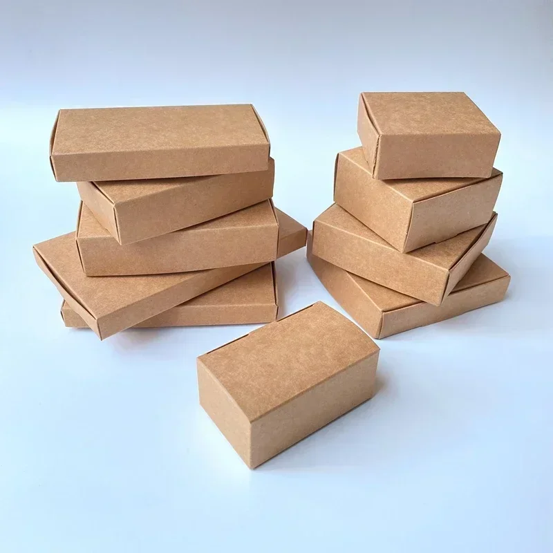Kraft Soap Label - Natürliche braune Kraftpapierbox, 50 Stück, Geschenkbox,