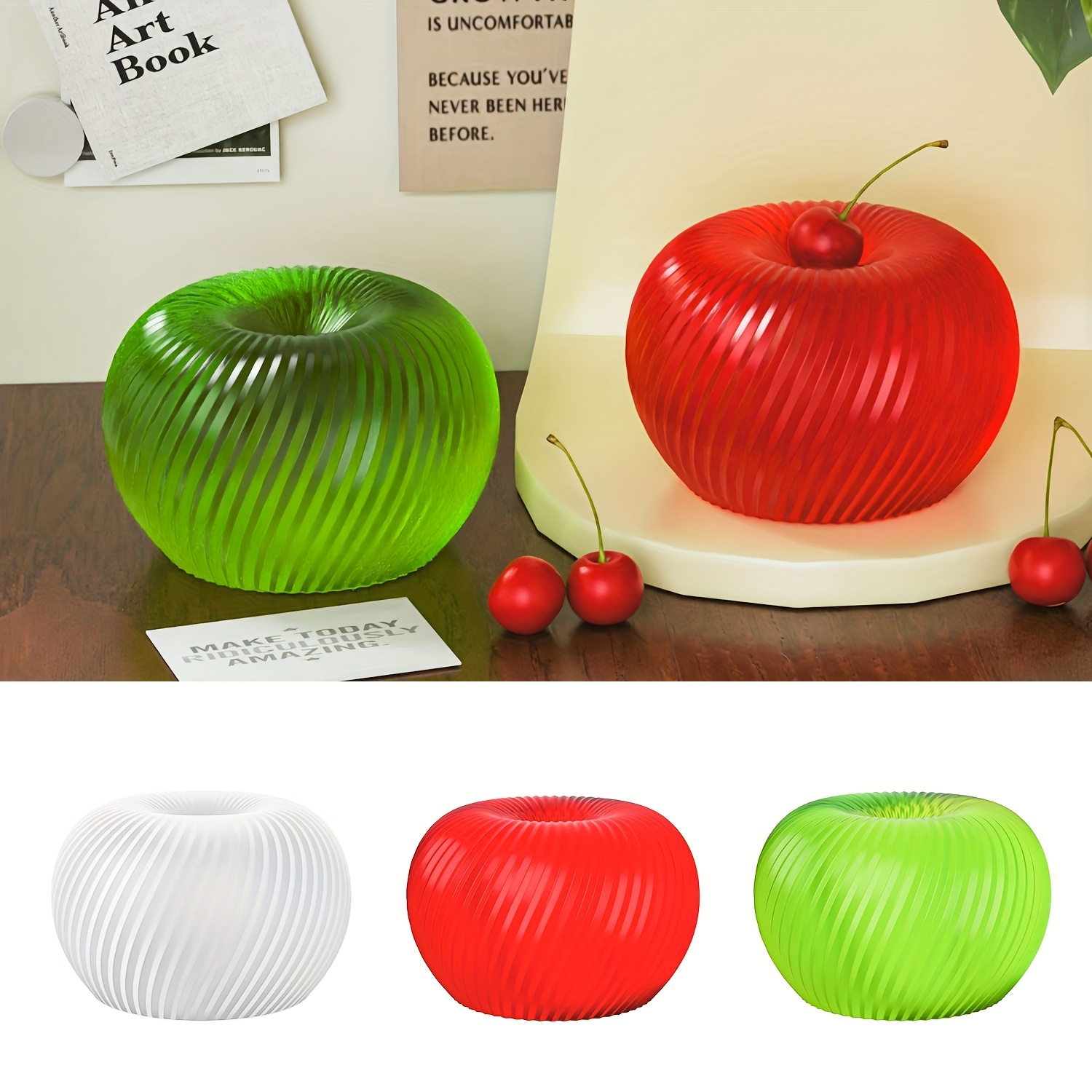 Soap Making Name - Eine trendige rote Apfel-Silikonform, geeignet für