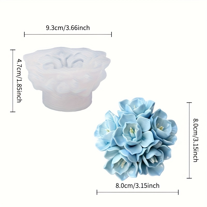 1 Silikonform für Hortensienke – Soap Making Name Bewertung und Preis
